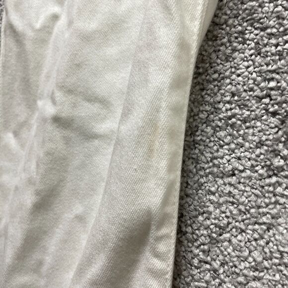 Chico's White Ankle Jeans with Fringe Hem - Picture 8 of 16